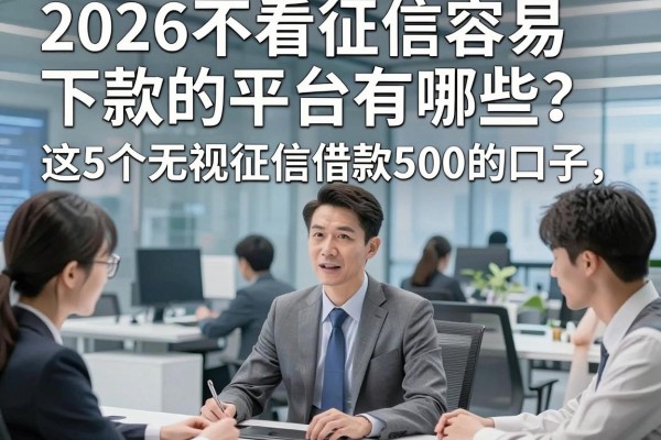 2026不看征信容易下款的平台有哪些?这5个无视征信借款500的口子,细节必知!