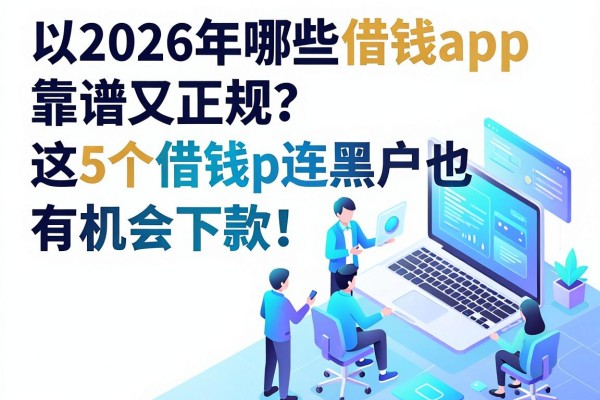 2026年哪些借钱app靠谱又正规?这5个借钱app连黑户也有机会下款!