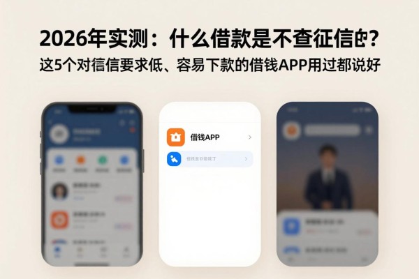 2026年实测：什么借款是不查征信的？这5个对征信要求低、容易下款的借钱APP用过都说好