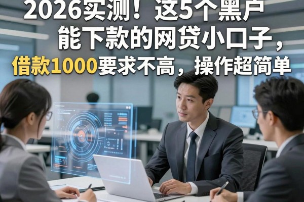 2026实测！这5个黑户能下款的网贷小口子，借款1000要求不高操作超简单