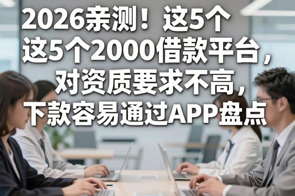 2026亲测!这5个2000借款平台对资质要求不高,下款容易通过APP盘点