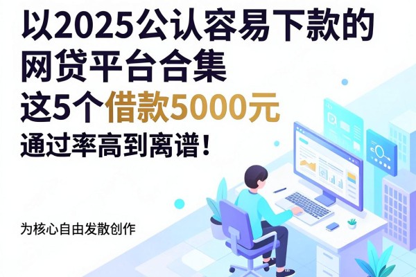 2025公认容易下款的网贷平台合集,这5个借款5000元通过率高到离谱!