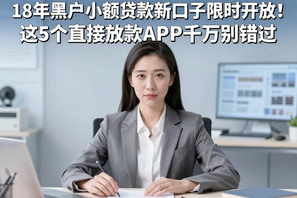 18年黑户小额贷款新口子限时开放!这5个直接放款APP千万别错过