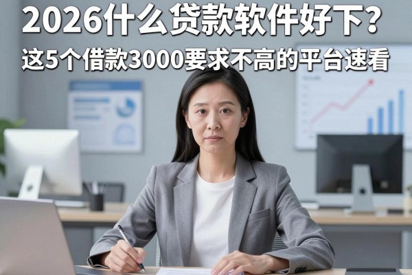 2026什么贷款软件好下?这5个借款3000要求不高的平台速看