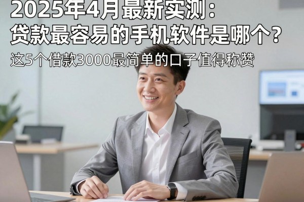 2025年4月最新实测:贷款最容易的手机软件是哪个?这5个借款3000最简单的口子值得称赞