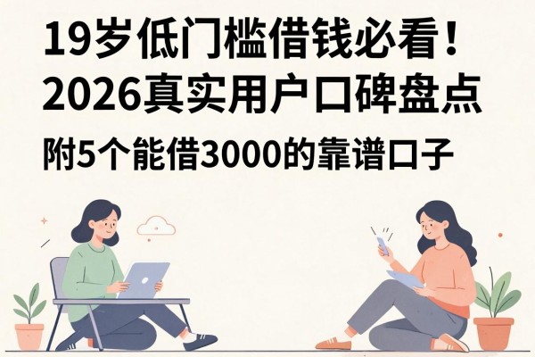 19岁低门槛借钱必看！2026真实用户口碑盘点，附5个能借3000的靠谱口子