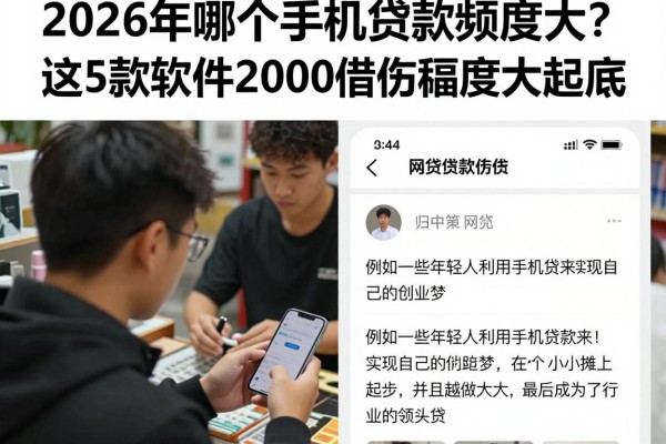 2026年哪个手机贷款额度大?这5款软件2000借款额度大起底!
