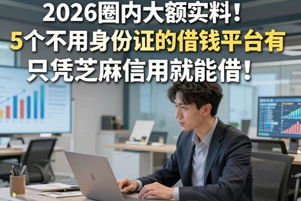 2026圈内大额实料!5个不用身份证的借钱平台有,只凭芝麻信用就能借