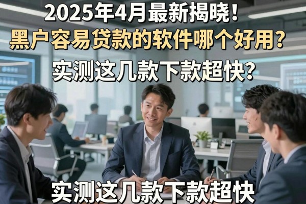 2025年4月最新揭晓！黑户容易贷款的软件哪个好用？实测这几款下款超快！