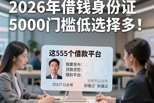 2026年借钱身份证5000门槛低选择多!这5个借款平台别错过