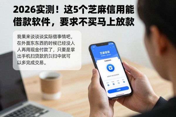 2026实测!这5个芝麻信用能借款软件,要求不高马上放款