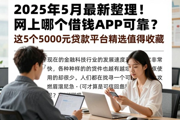 2025年5月最新整理！网上哪个借钱APP可靠？这5个5000元贷款平台精选值得收藏