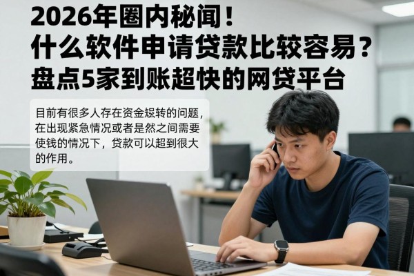 2026年圈内秘闻！什么软件申请贷款比较容易？盘点5家到账超快的网贷平台