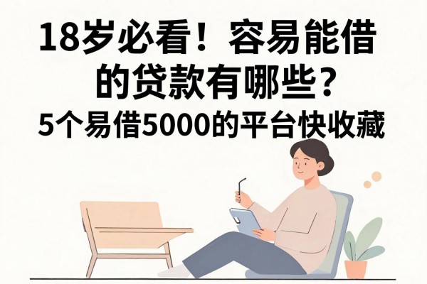 18岁必看!容易能借的贷款有哪些?这5个易借5000的平台快收藏