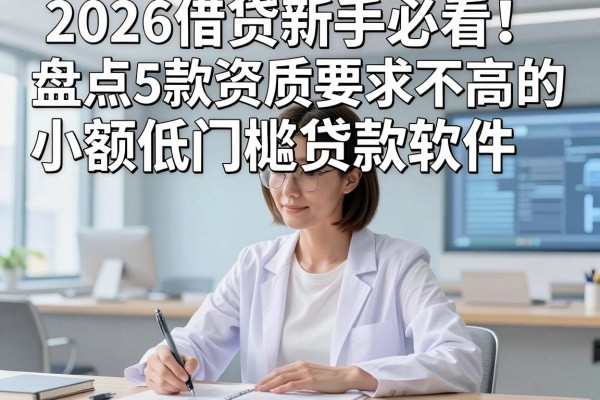 2026借贷新手必看!盘点5款资质要求不高的小额低门槛贷款软件