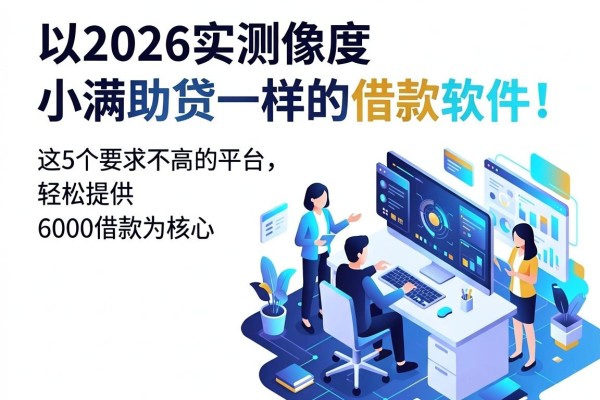 2026实测像度小满助贷一样的借款软件！这5个要求不高的平台，轻松提供6000借款