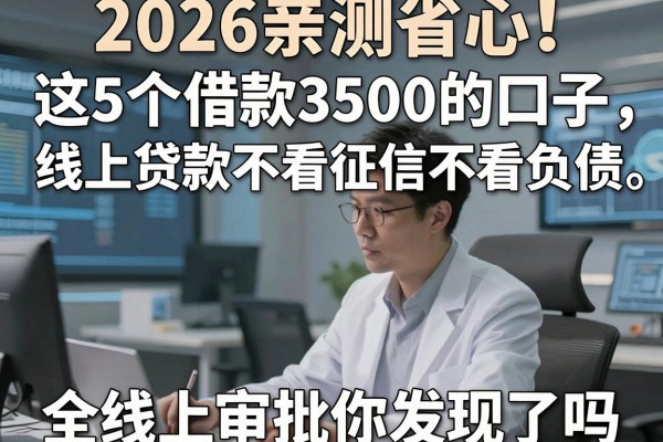 2026亲测省心!这5个借款3500的口子,线上贷款不看征信不看负债,全线上审批你发现了吗?
