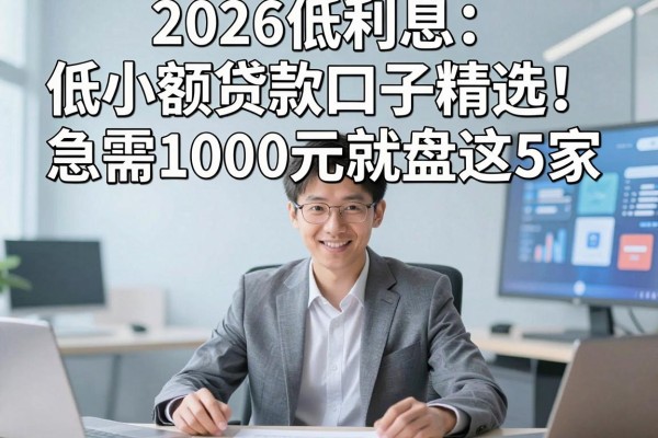 2026低利息低小额贷款口子精选!急需1000元就盘这5家
