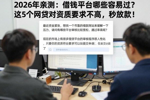 2026年亲测：借钱平台哪些容易过？这5个网贷对资质要求不高，秒放款！
