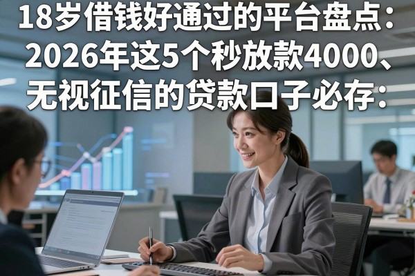 18岁借钱好通过的平台盘点：2026年这5个秒放款4000、无视征信的贷款口子必存