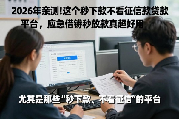 2026年亲测！这5个秒下款不看征信贷款平台，应急借款秒放款真的超好用