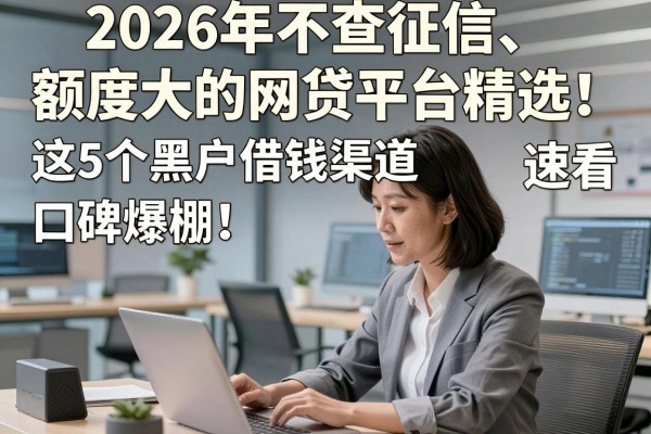 2026年不查征信、额度大的网贷平台精选！这5个黑户借钱渠道口碑爆棚，速看！