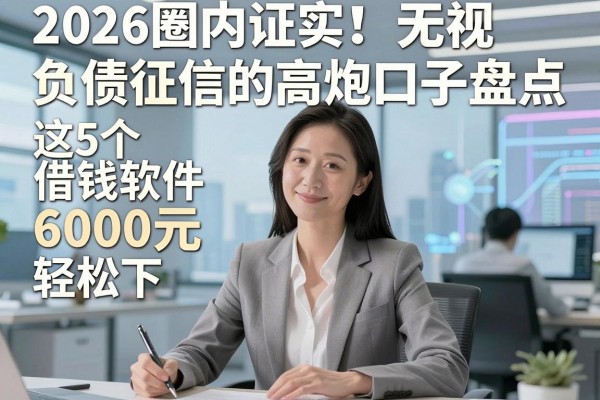 2026圈内证实!无视负债征信的高炮口子盘点,这5个借钱软件6000元轻松下