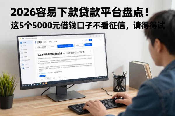 2026容易下款贷款平台盘点!这5个5000元借款口子不看征信,值得一试