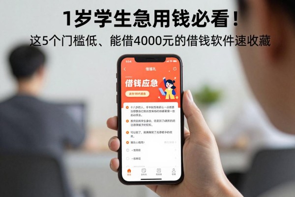 18岁学生急用钱必看!这5个门槛低、能借4000元的借钱软件速收藏