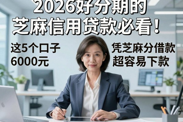 2026好分期的芝麻信用贷款必看！这5个口子凭芝麻分借款6000元超容易下款