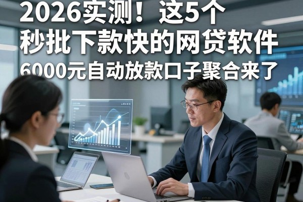 2026实测!这5个秒批下款快的网贷软件,6000元自动放款口子聚合来了