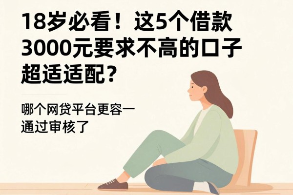 18岁必看！这5个借款3000元要求不高的口子超适配，哪个网贷平台更容易通过审核？