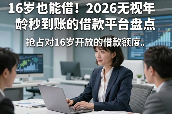16岁也能借!2026无视年龄秒到账的借款平台盘点,抢占对16岁开放的借款额度