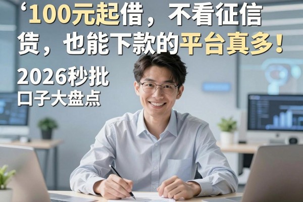 100元起借、不看征信也能下款的平台真多!2026秒批口子大盘点