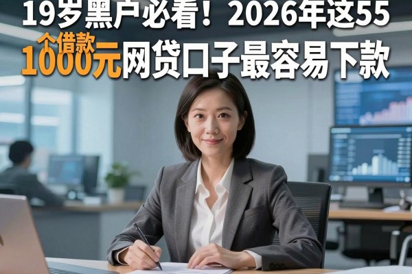 19岁黑户必看!2026年这5个借款1000元网贷口子最容易下款