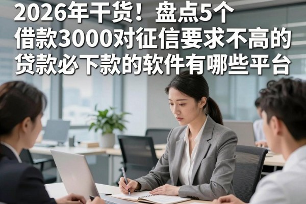 2026年干货!盘点5个借款3000对征信要求不高的贷款必下款的软件有哪些平台