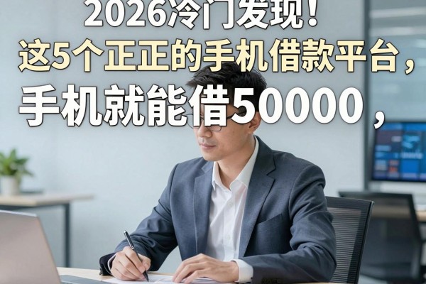 2026冷门发现!这5个正规的手机借款平台,手机就能借50000