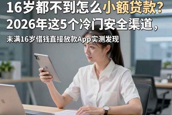 16岁都不到怎么小额贷款?2026年这5个冷门安全渠道,未满16岁借钱直接放款App实测发现!