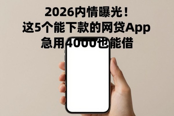 2026内情曝光！这5个能下款的网贷app，急用4000也能借