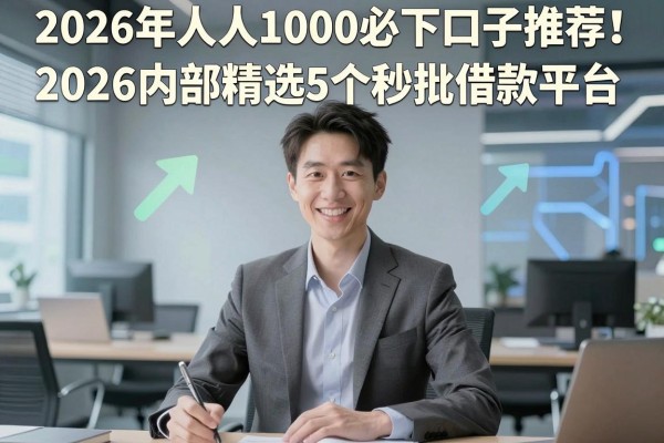 2026年人人1000必下口子推荐!2026内部精选5个秒批借款平台