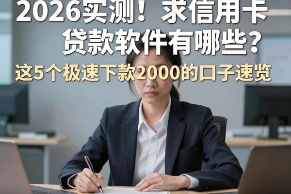 2026实测!求信用卡贷款软件有哪些?这5个极速下款2000的口子速览