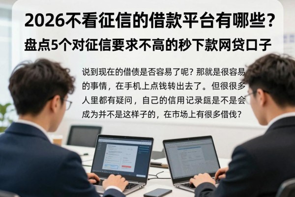 2026不看征信的借款平台有哪些？今日优惠重点！盘点5个对征信要求不高的秒下款网贷口子