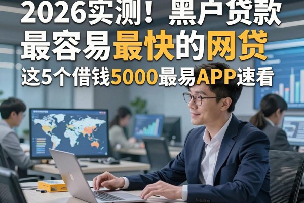 2026实测!黑户贷款最容易最快的网贷,这5个借钱5000最易APP速看
