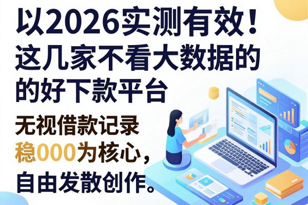 2026实测有效!这几家不看大数据的好下款平台,无视借款记录5000稳下款