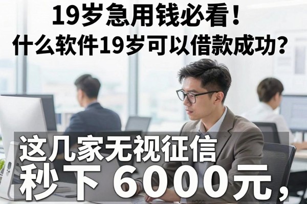 19岁急用钱必看！什么软件19岁可以借款成功？这几家无视征信秒下6000元