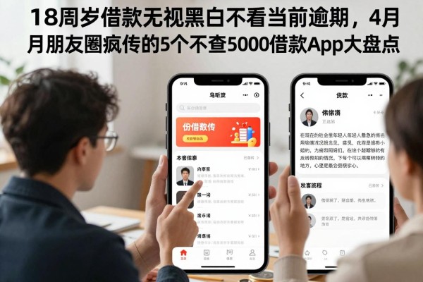 18周岁借款无视黑白不看当前逾期，4月朋友圈疯传的5个不查5000逾期借款App大盘点