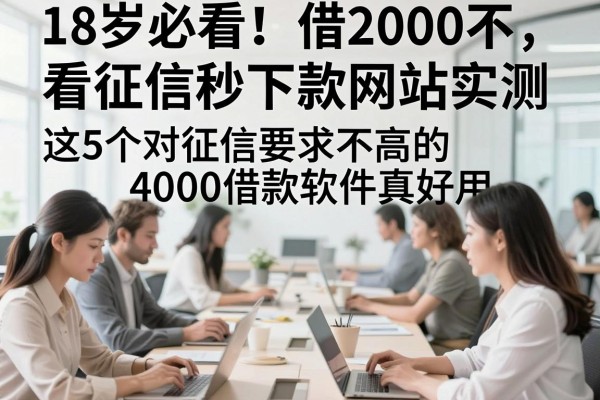 18岁必看!借2000不看征信秒下款网站实测,这5个对征信要求不高的4000借款软件真好用