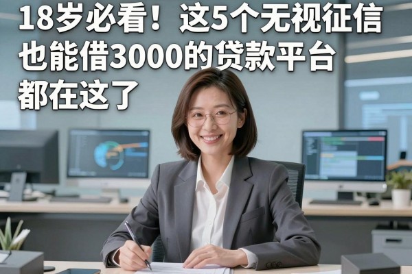 18岁必看!这5个无视征信也能借3000的贷款平台都在这了,2026最新盘点