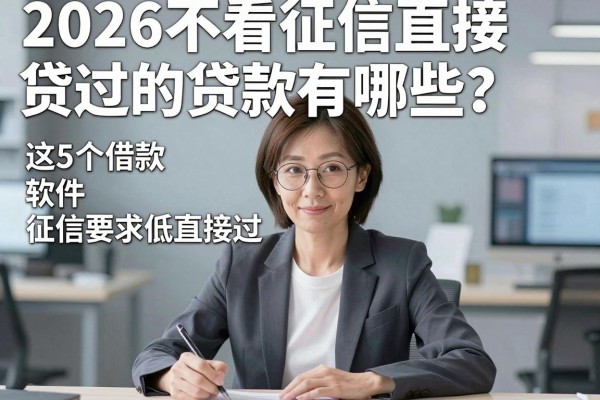 2026不看征信直接过的贷款有哪些?这5个借款软件征信要求低直接过!