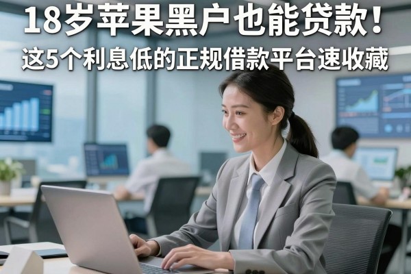 18岁苹果黑户也能贷款!这5个利息低的正规借款平台速收藏